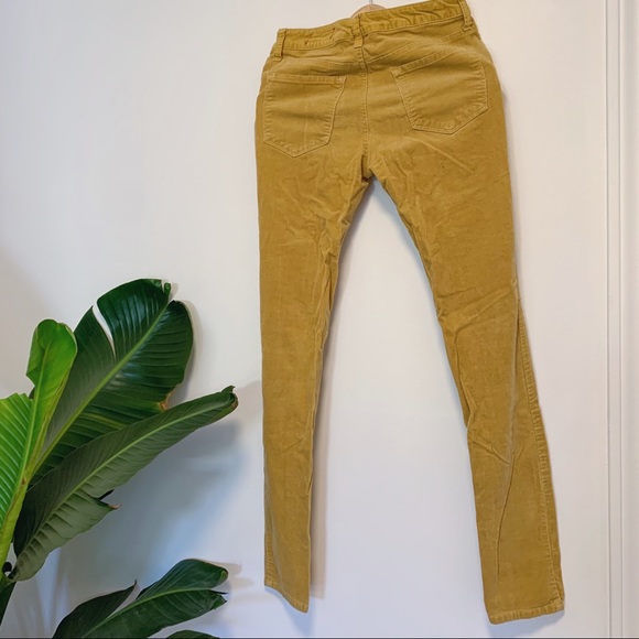 Mustard yellow corduroy pants - Picture 2 of 4